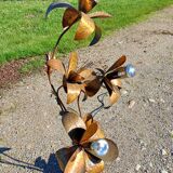1960s Red Copper Lamp