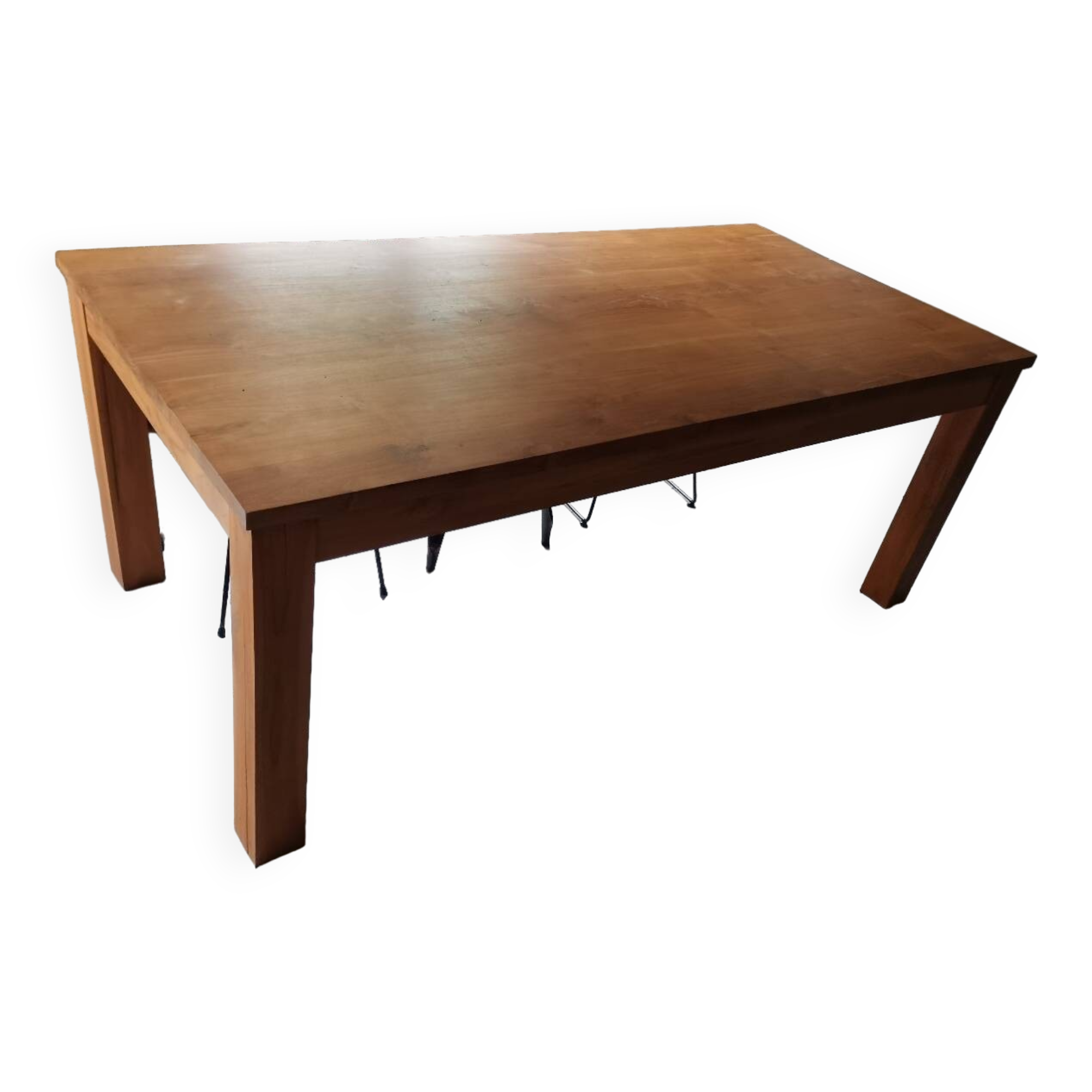 Solid wood table for 8 people.