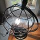 Cage globe lamp