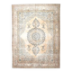 1960s Vintage Persian Handmade Wool Cotton Beige Area Rug 290x385