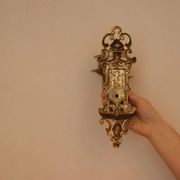 Applique murale suédoise en laiton, style milieu du siècle