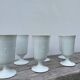 Plain white mazagran cups Limoges Seignolles Edelweis