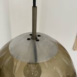 RAAK 1960s amber bubble glass globe pendant light