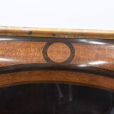 Transition style library marquetry and gilded bronze on marble
