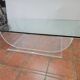 Plexiglas coffee table glass top from the 70s, 140×70cms