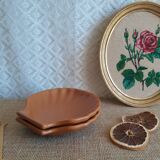 Set of two scallop shell ramekins Emile Henry France