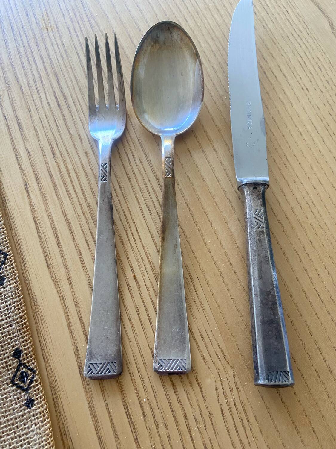 Lot of silver cutlery from the 1930s