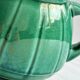 Ceramic teapot, bright green.