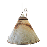 Suspension en métal, style industriel, années 50