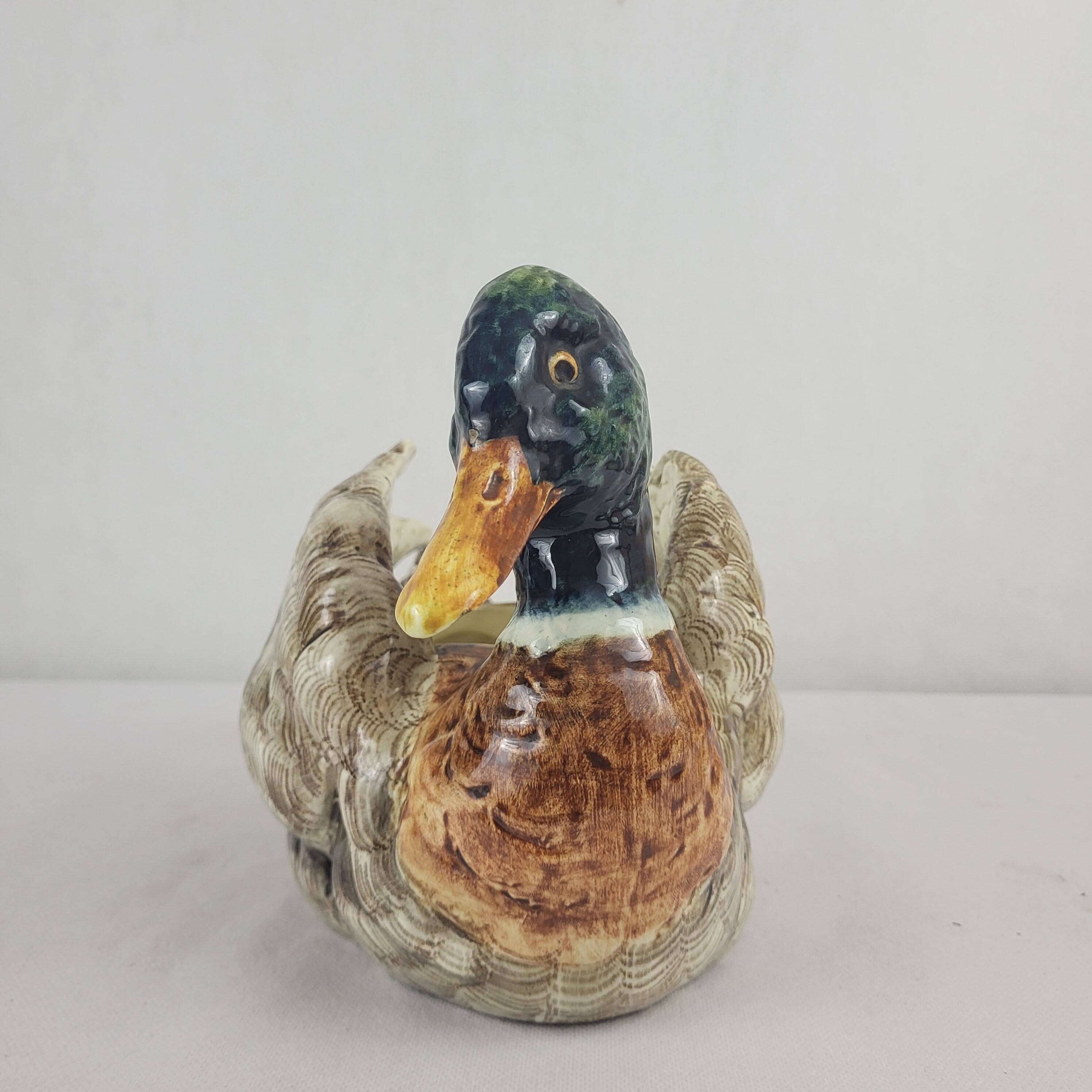 Duck majolica planter, planter, 1900