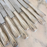 Set of 18 antique knives, silver metal