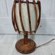 Pair of Louis Sognot rattan bedside lamps