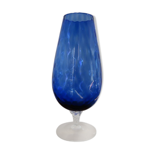 Vase Italie en verre - bleu