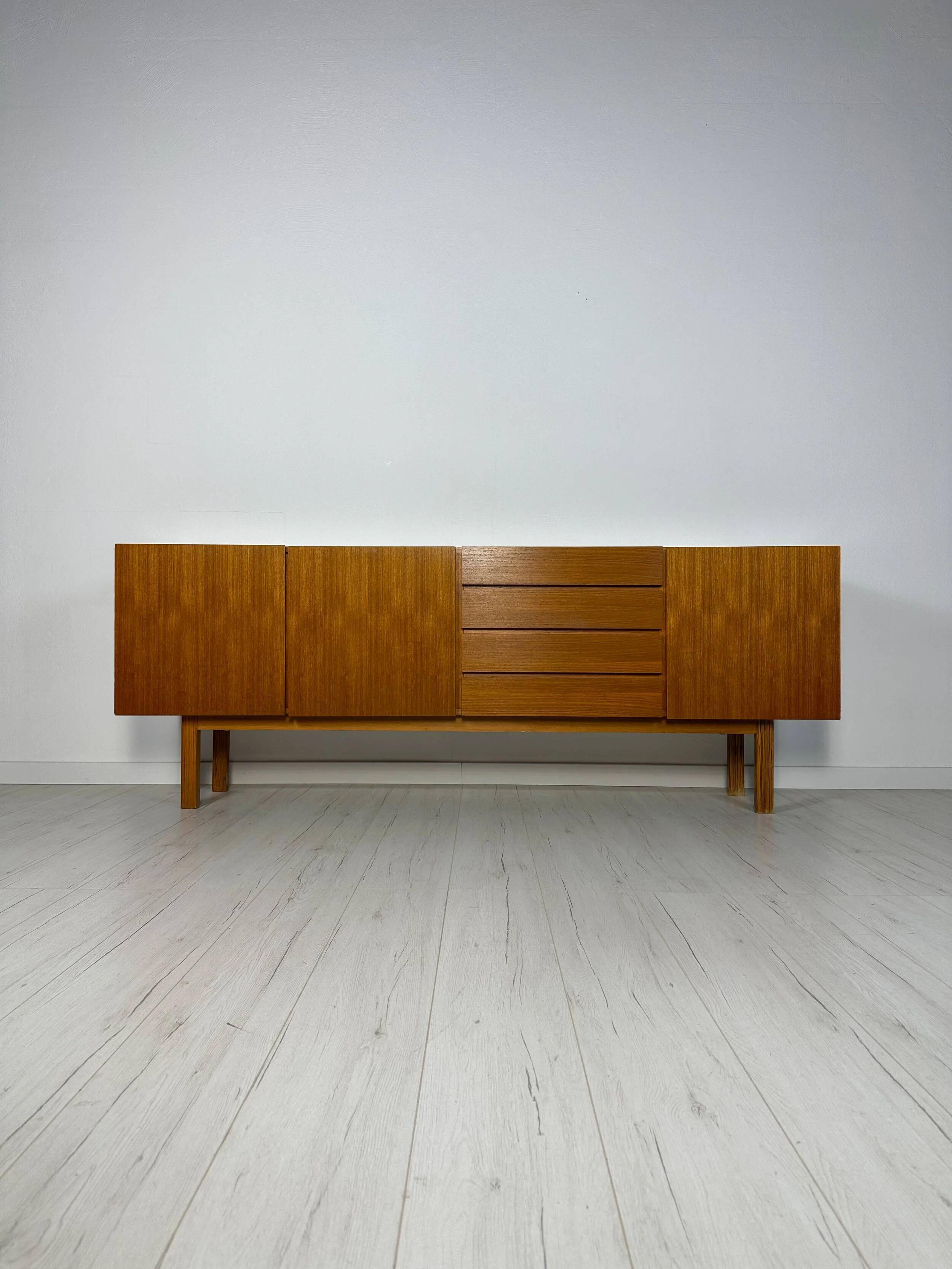 1960s Vintage Minimalistic Mid-Century Teak Sideboard