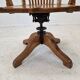 Industrial Oak Swivel Chair, 1900's