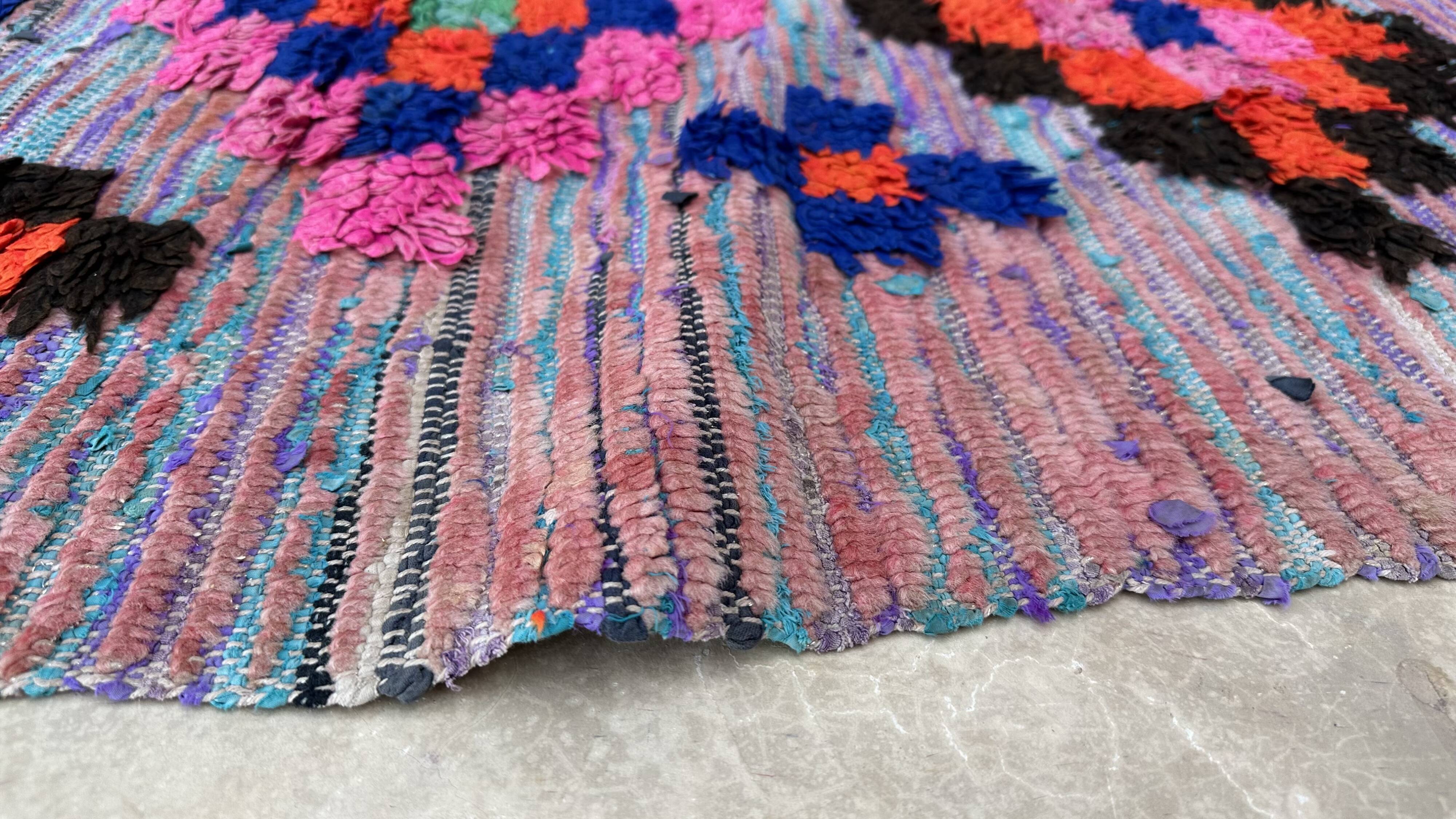 Colorful moroccan rug - 79 x 263 cm