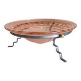 Large Art Deco bowl on a metal stand