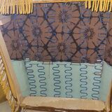 Pair of vintage gold velvet armchairs - excellent condition