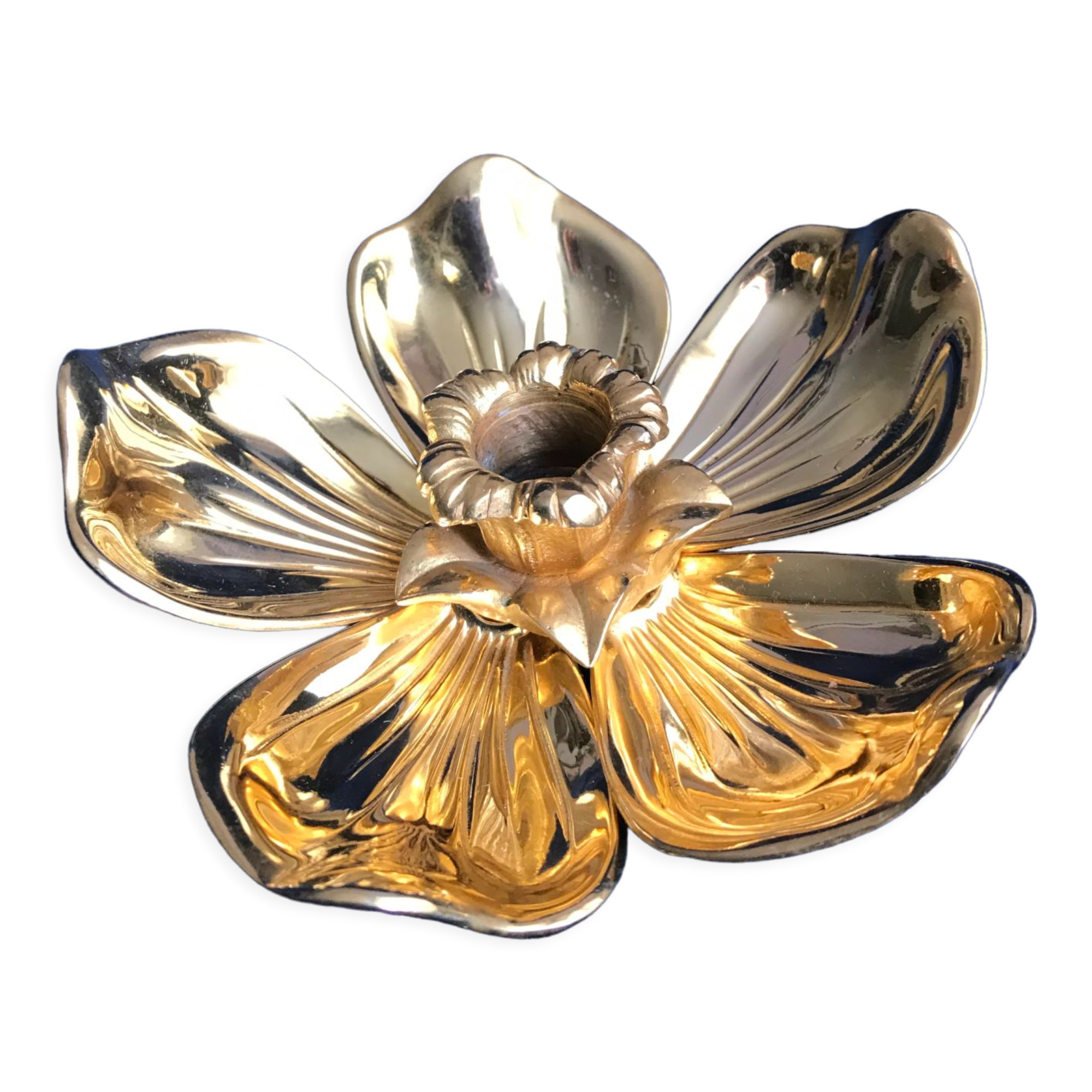 Flower candle holder with 5 ashtrays