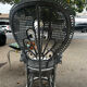 Emmanuelle armchair, peacock tail in rattan