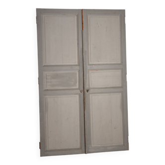 Double leaf interior door in late 18th century fir