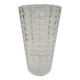 Chiseled glass vase 1960s
