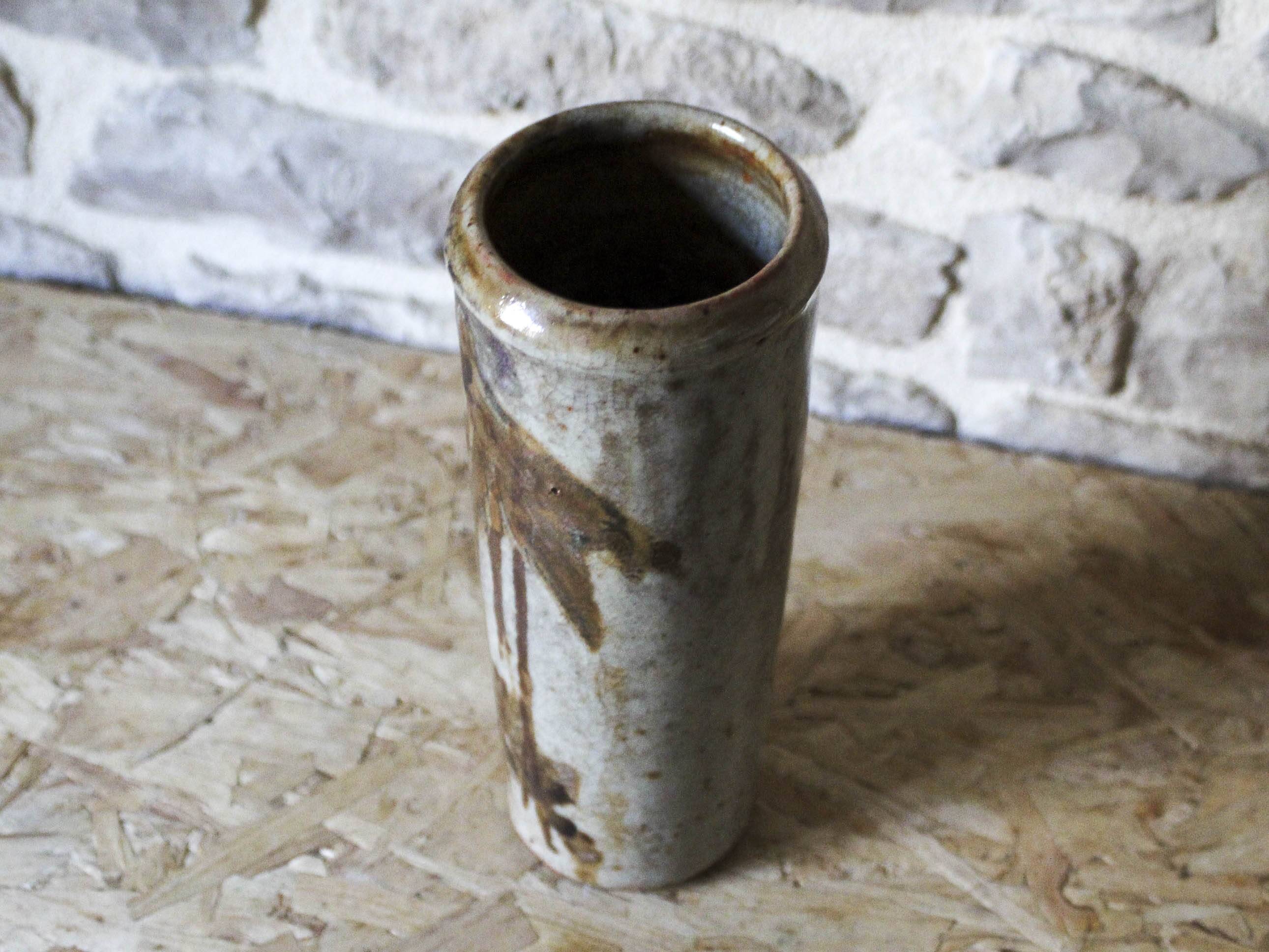 Catherine and Bruce Gould ceramic scroll vase