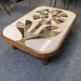 Ceramic coffee table Roger Capron shogun flower
