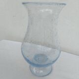Vase , biot photophore of blue color