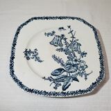Compotier or cake display in earthenware of Pexonne model Fleurs de Champs, iron earth