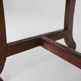 Table console espagnole ancienne en chêne avec tiroirs fabriqués à la main, 18ème siècle