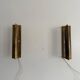 Pair of brass wall lights with adjustable heads from the mid-20th century, 1960, Germany.