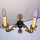 Empire bronze sconces with decorations of swans, palmettes and acanthus leaves