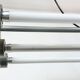 Grey Industrial Hanging Tube Light from Polam Gdansk, 1970s