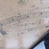 Bistro table with foot vintage cast iron