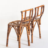 Pair of Vintage Cannée chairs - France, 1960