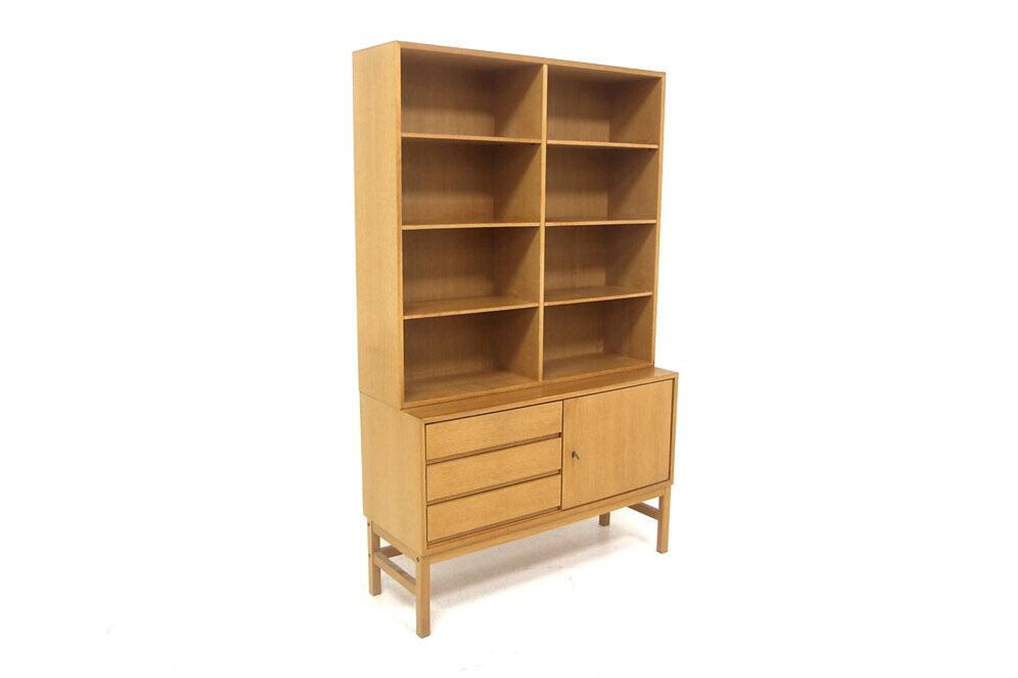 Bibliothèque scandinave en chêne "MTP", Marian Grabinski, IKEA, Suède