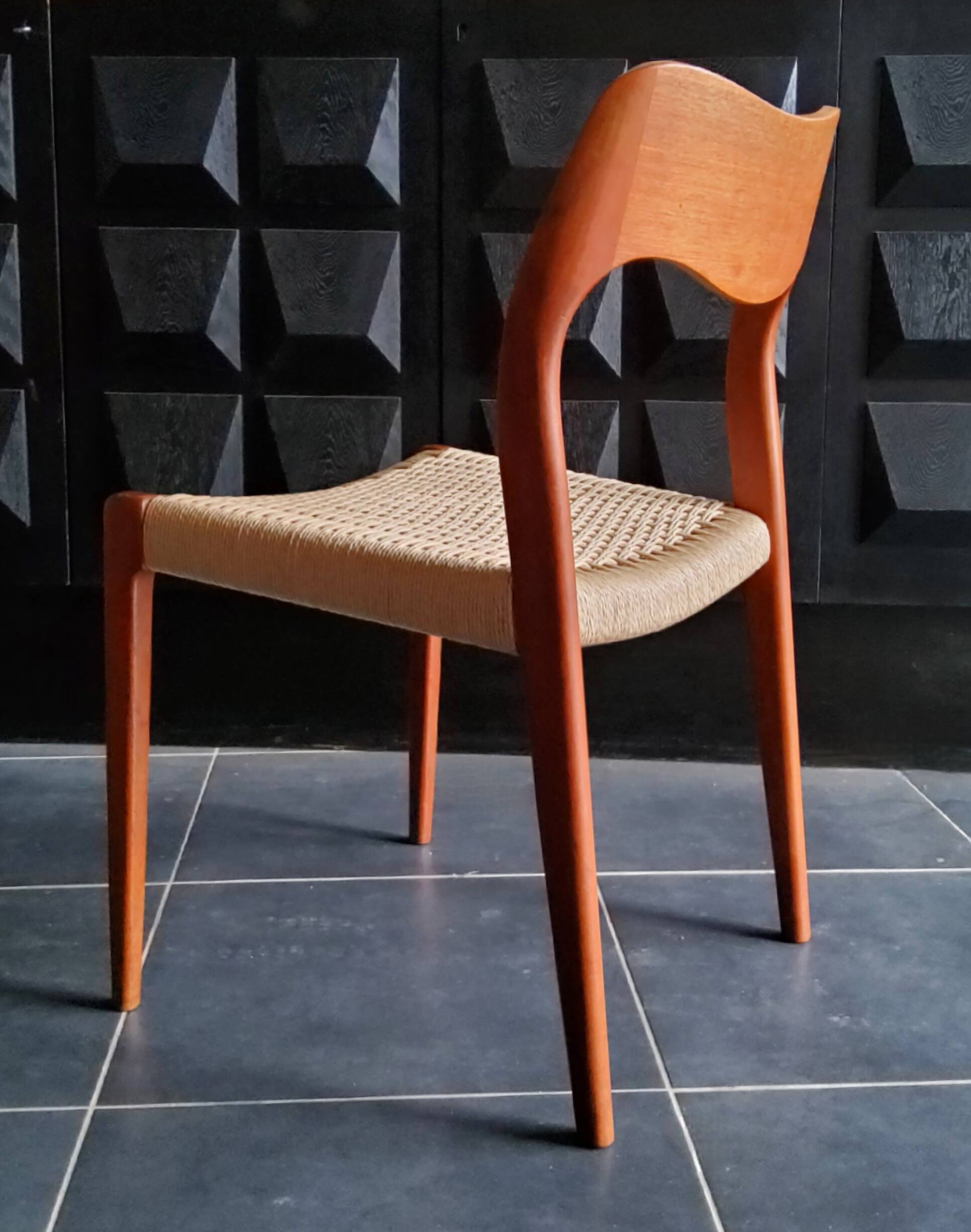 4 Niels Otto Møller model 71 chairs, Denmark 1950