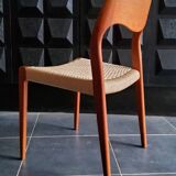 4 Niels Otto Møller model 71 chairs, Denmark 1950