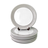 Set of 7 ceramic dessert plates