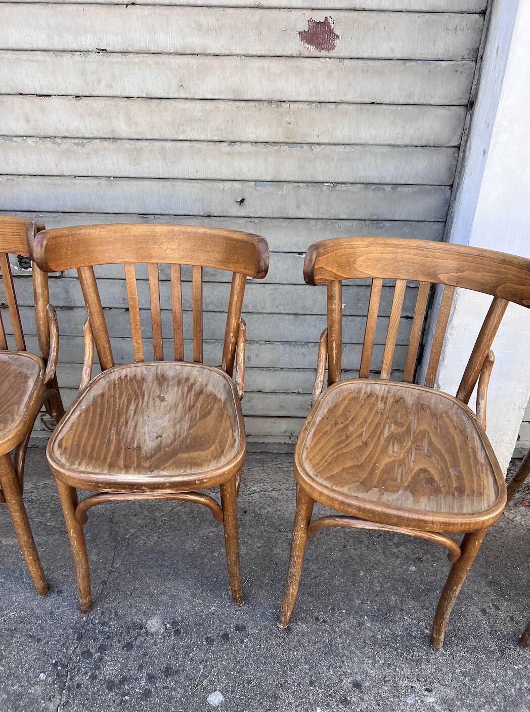 (Lot) 5 Anciennes Chaises Bistrot