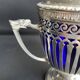 Drageoir, jam maker – Silver metal and blue crystal