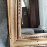 Gold rectangular mirror