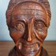 Serre livre en bois sculpté vintage