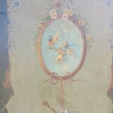 Two painted canvases