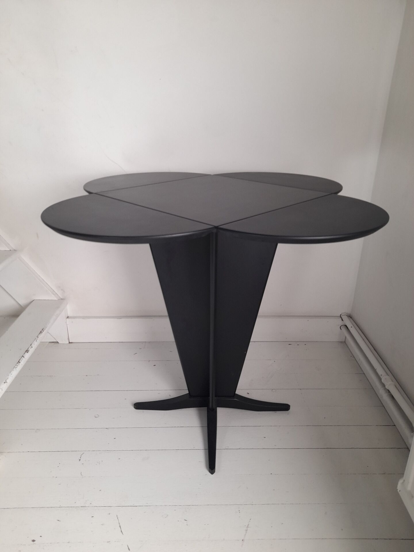 Swedish clover side table from the 1980s