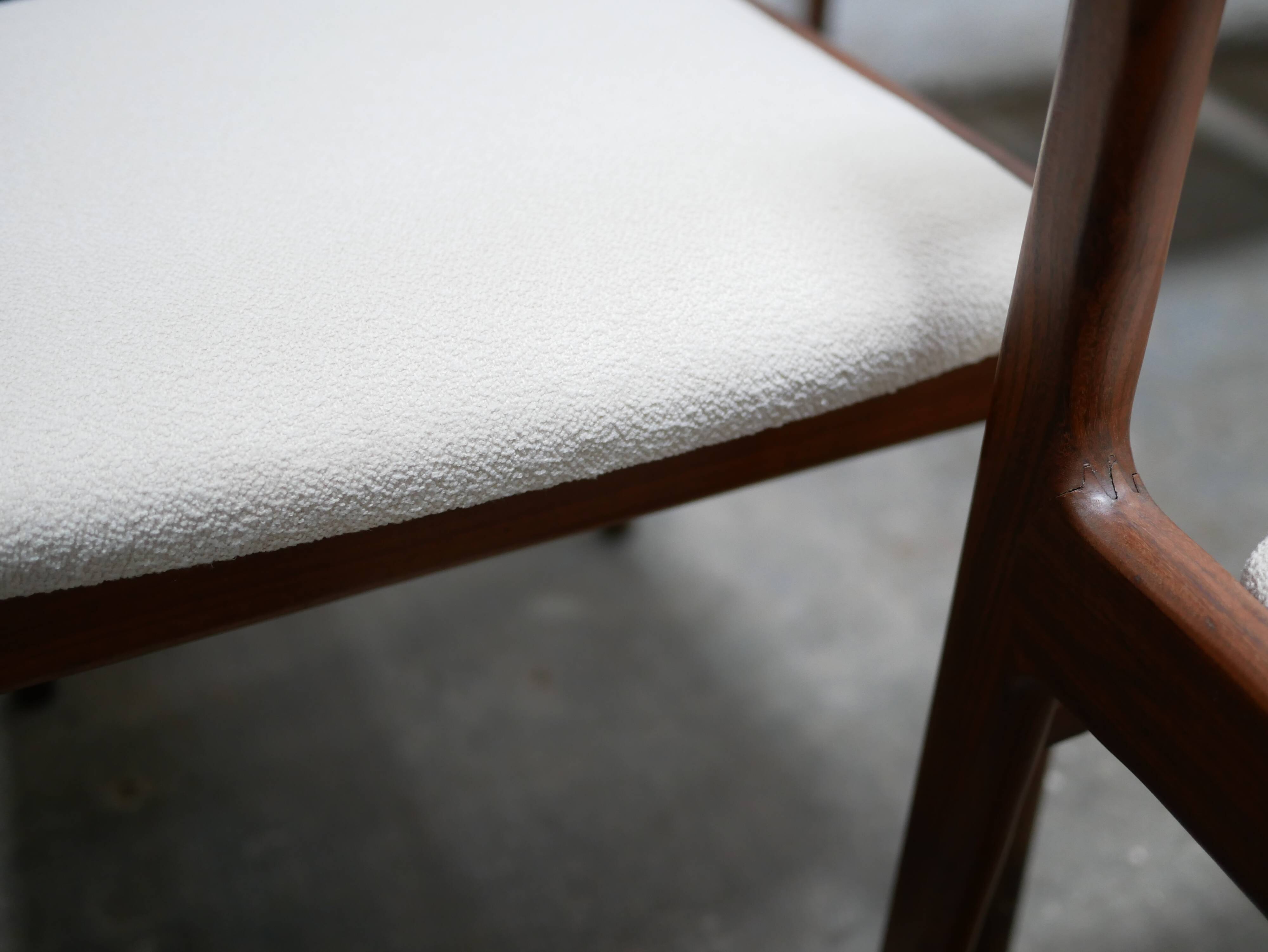 Set of 6 vintage Scandinavian teak chairs