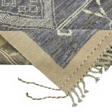 Hand-Knotted Turkish Contemporary 251 cm x 296 cm Blue Wool Carpet