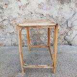 Bamboo rattan child desk