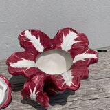 Ceramic teapot with cabbage slip